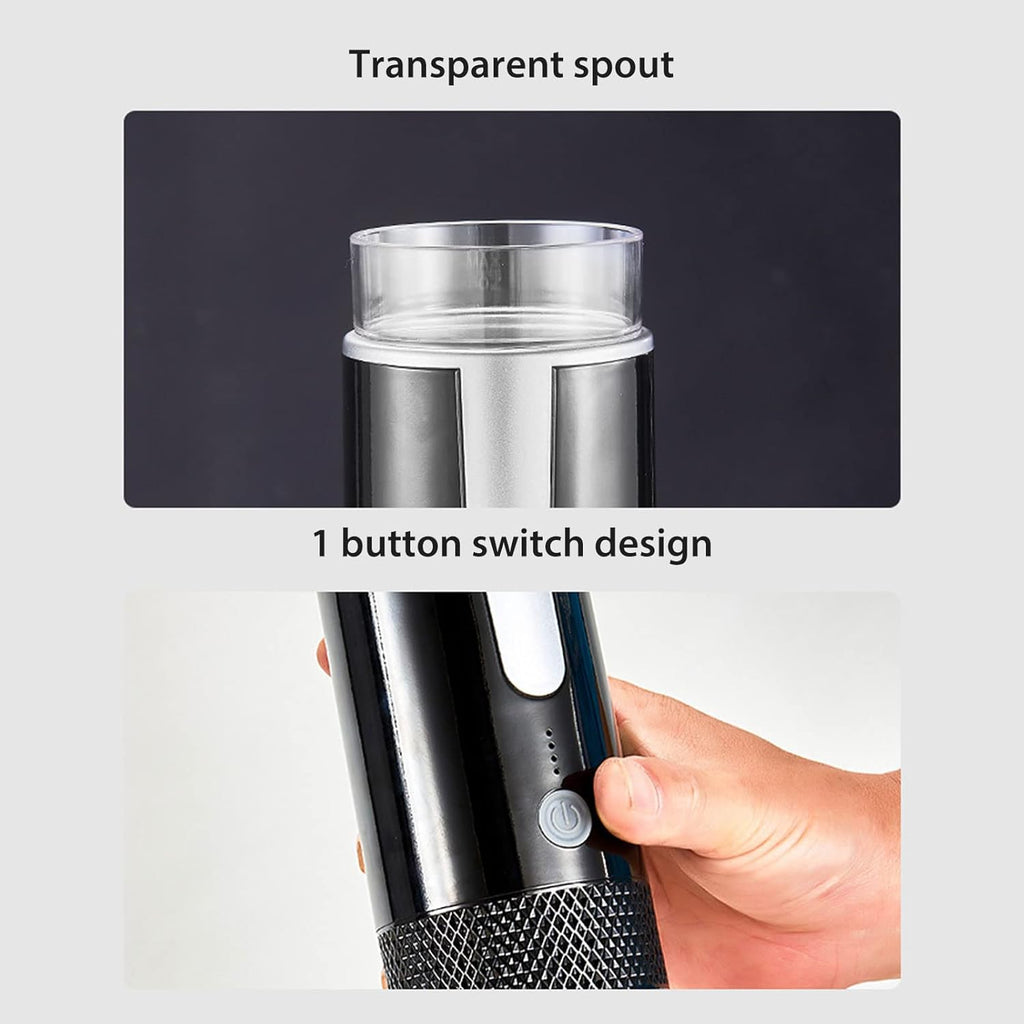 Portable Espresso Machine, Travel Coffee Maker Compatible with K Cup Capsules & Ground Coffee, 1200mah Battery, Handheld Single Serve Coffee Machine C948