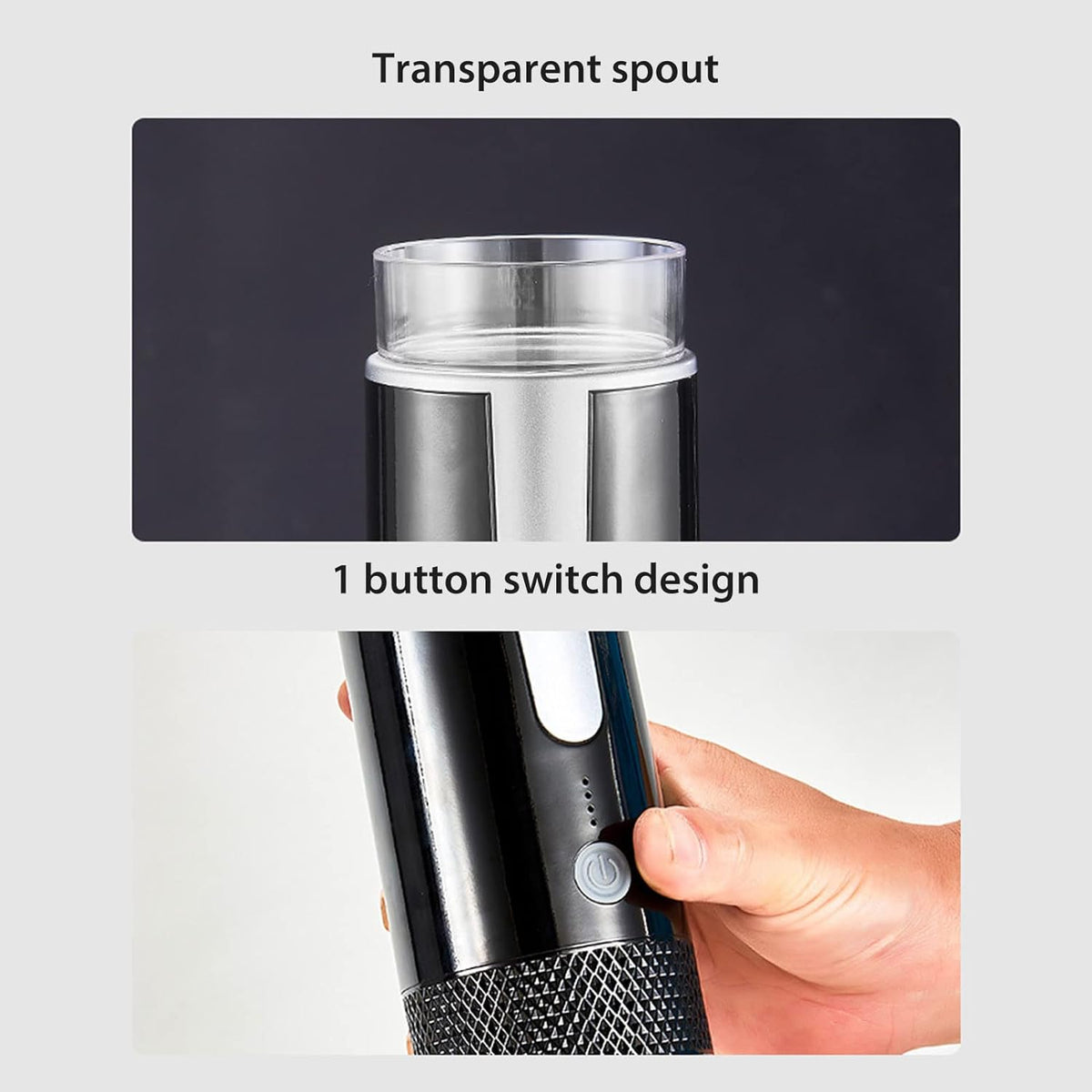 Portable Espresso Machine, Travel Coffee Maker Compatible with K Cup Capsules & Ground Coffee, 1200mah Battery, Handheld Single Serve Coffee Machine C948