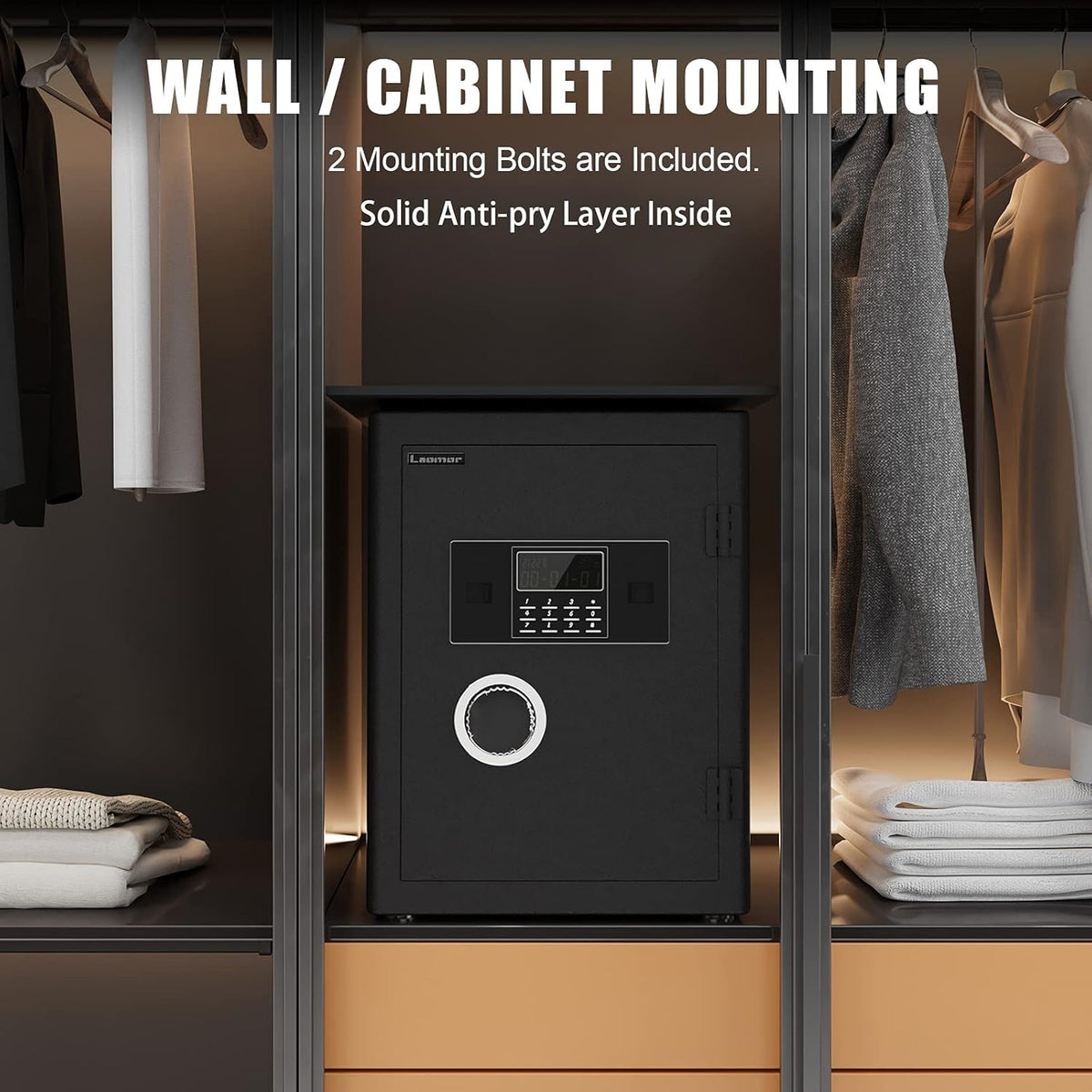 2.05 Cubic Feet Black Security Safe with LCD Digital Screen Q62345