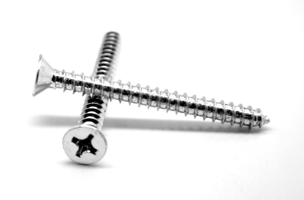 1 1/4 Sheet Metal Screw Phillips Flat Head Zinc Plated K596092
