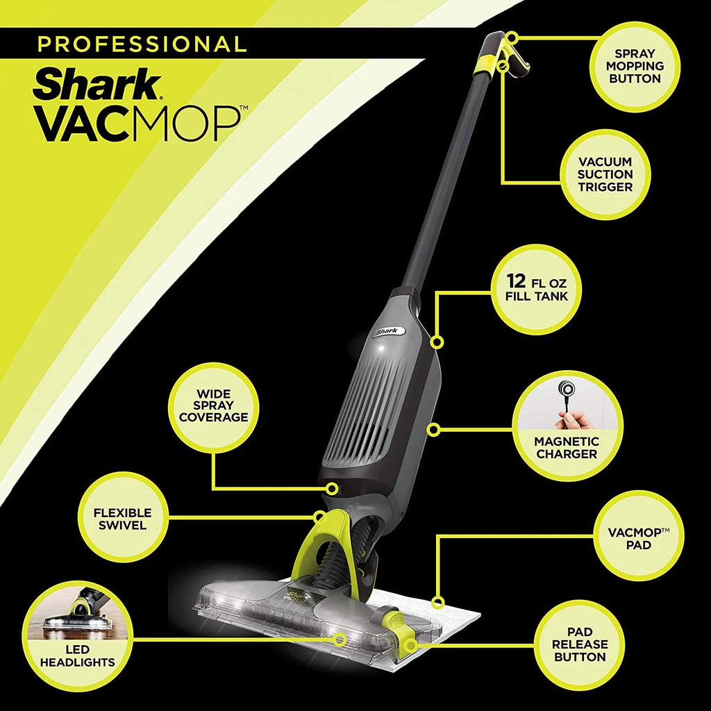 Charcoal Gray Cordless Hard Floor Vacuum Mop W287243