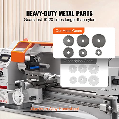 7'' x 16'' 800W Precision Benchtop Metal Lathe Q5025