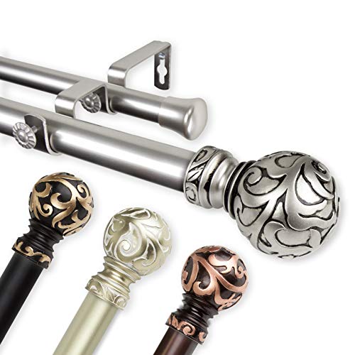 1" Gold Double Curtain Rod C927896