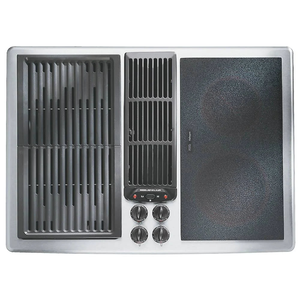 30x22 Stainless Steel Electric Downdraft Cooktop B4449