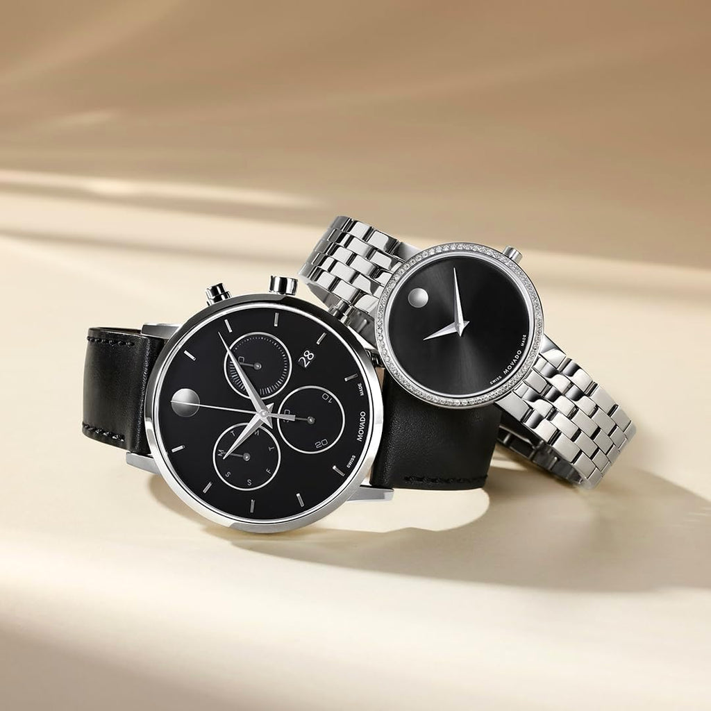 Swiss Quartz Chronograph Watch, Calfskin Strap, 42mm J206545
