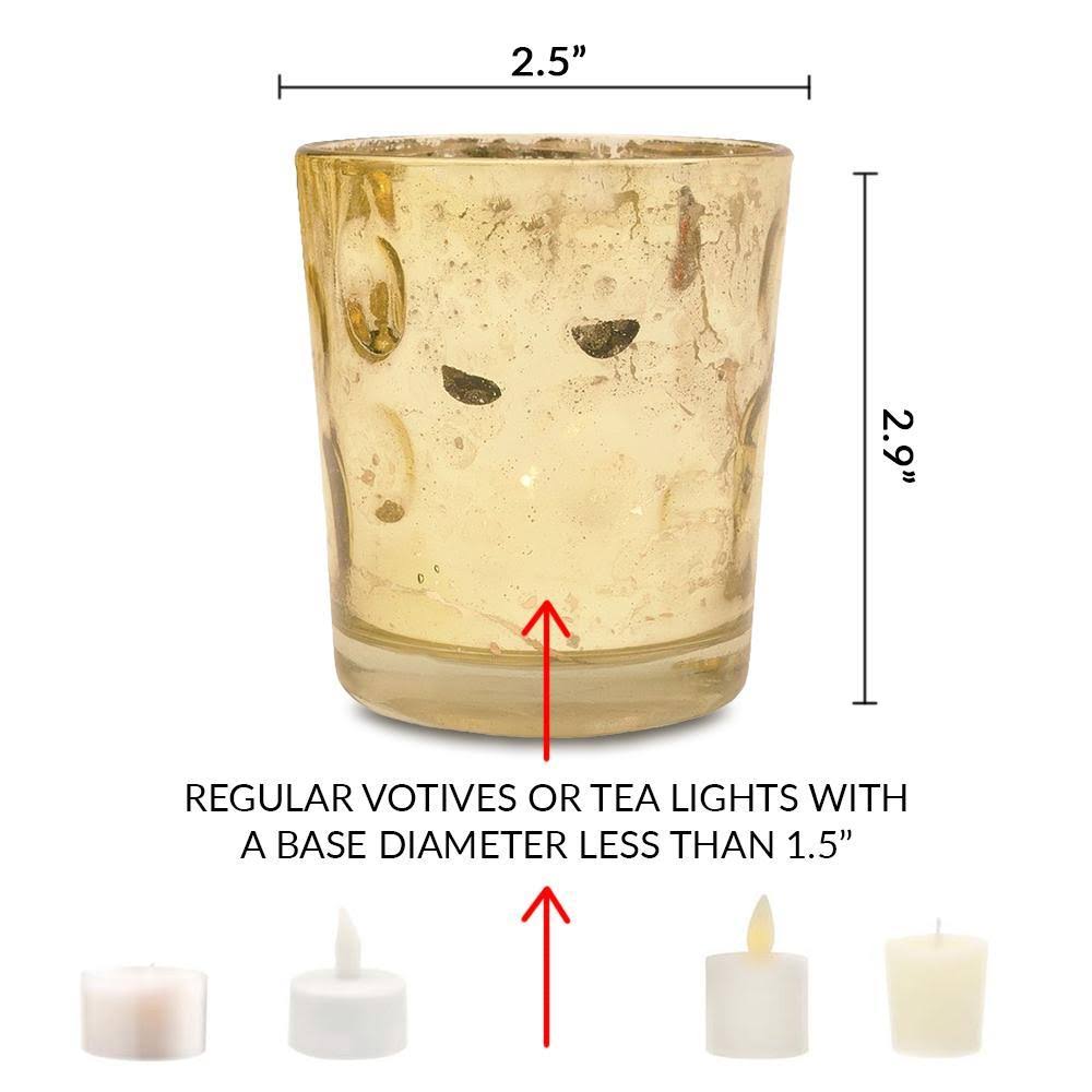 24-Pack Mercury Glass Candle Holder C284069