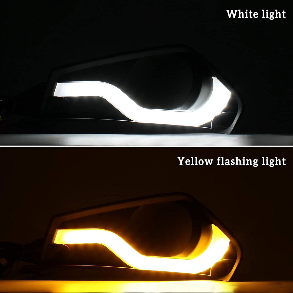 Fog Lights Cover with Daytime Running Light 2PCS V13626