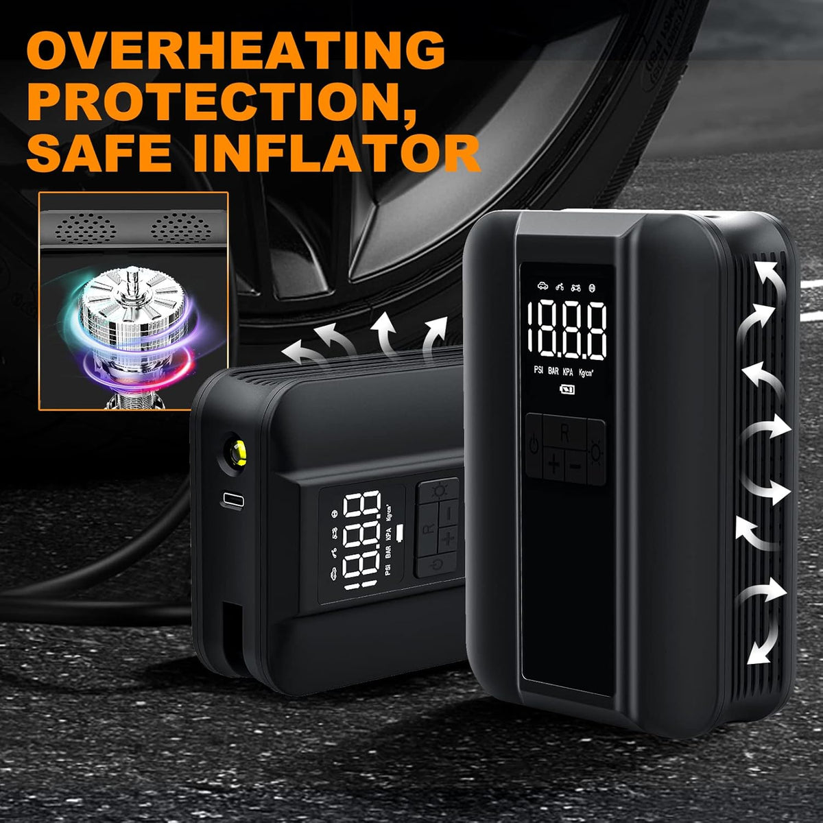 Portable Air Compressor Tire Inflator 150PSI X49941