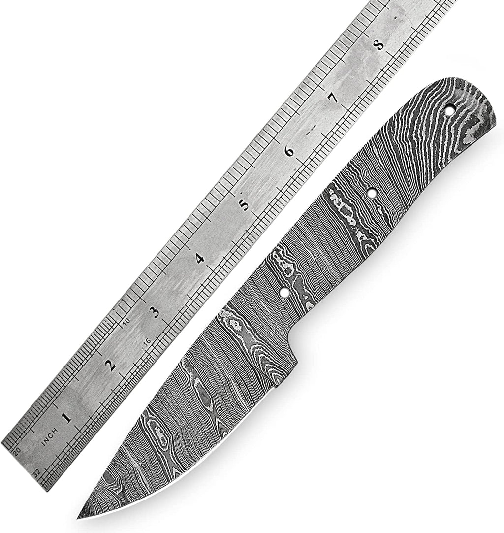 Damascus steel Full Tang Blank Blade Knife C1207