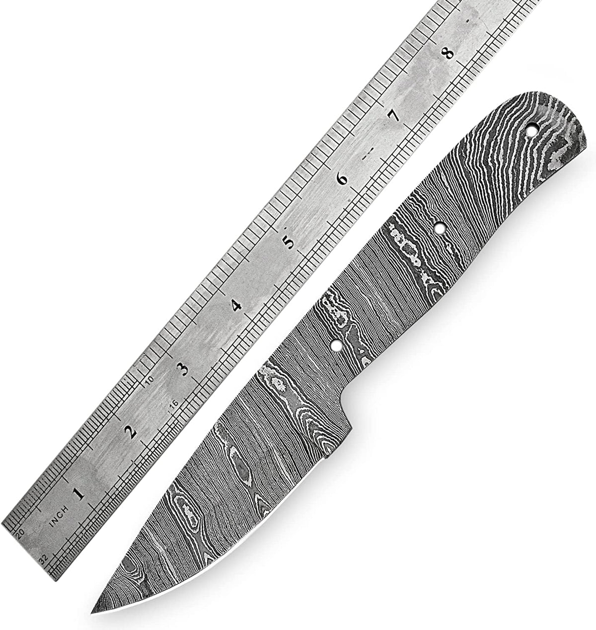 Damascus steel Full Tang Blank Blade Knife C1207