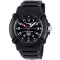 Black Resin Strap Sport Analog Watch K3695