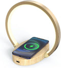 LED Wood Table Lamp with 3 Brightness Levels J533