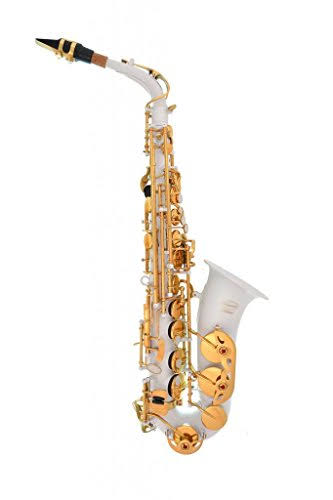 White-Gold Keys Alto Saxophone with Case M554721