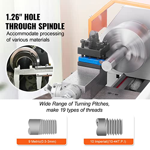 7'' x 16'' 800W Precision Benchtop Metal Lathe Q5025