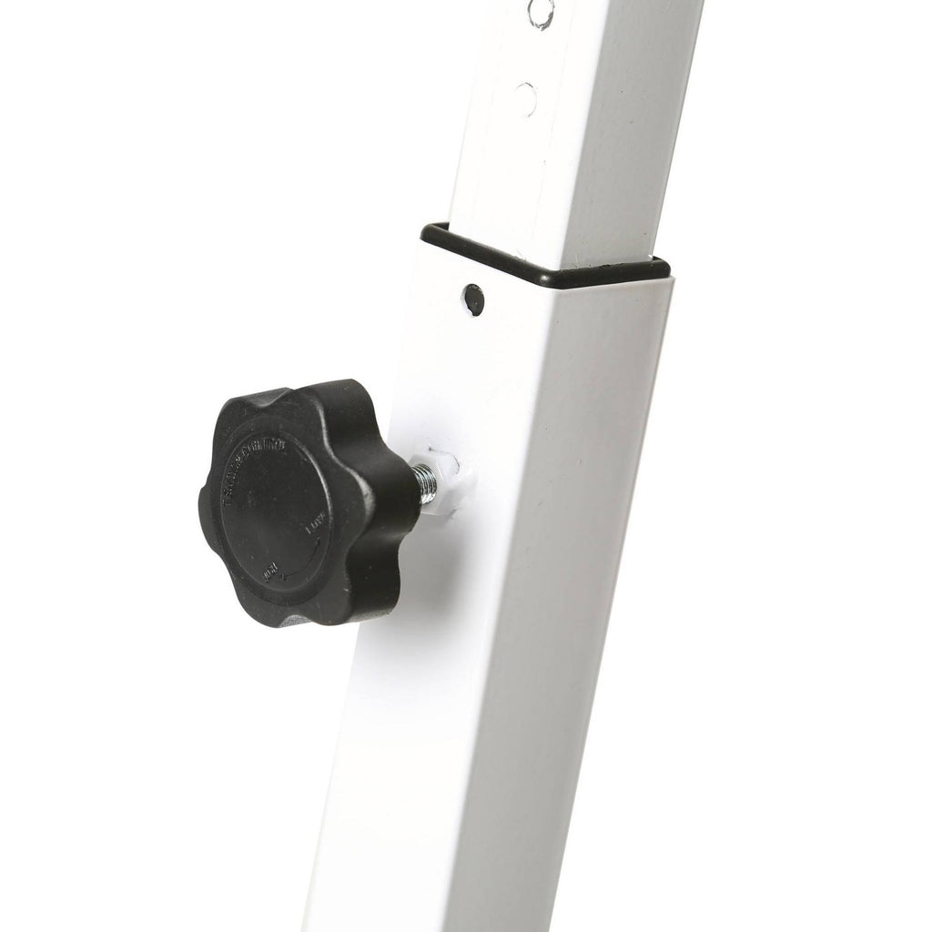 Mobile Height-Adjustable Laptop Desk Cart, White D17502
