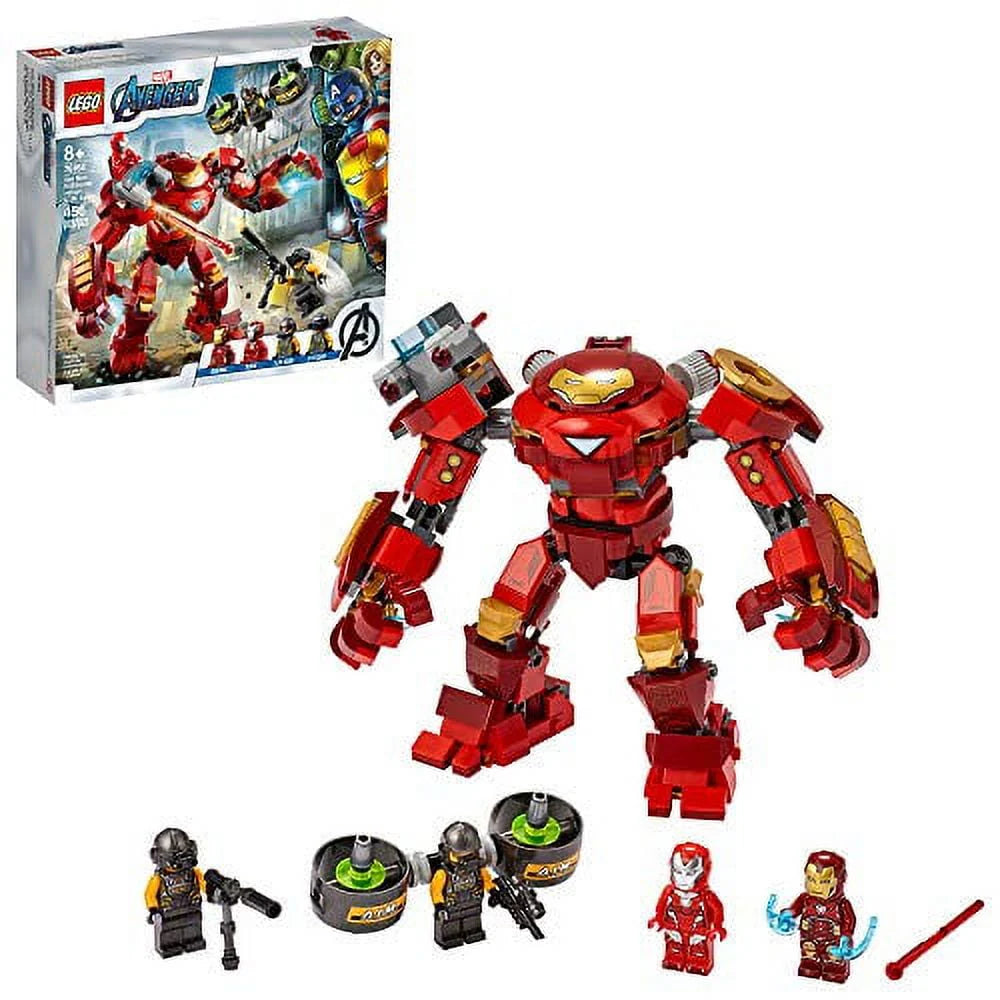 LEGO Marvel Avengers Iron Man Hulkbuster Versus A.I.M. Agent 76164, Interactive Brick-Build Playset with Minifigures (456 Pieces) J67549