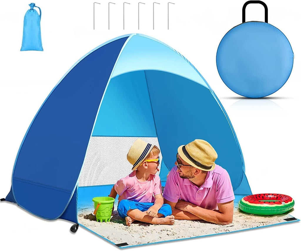 Pop Up Beach Tent, UPF 50+, Waterproof, with Carry Bag I198