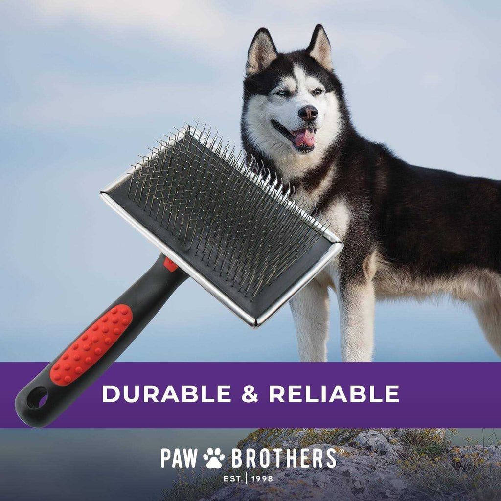 Extra Long Pin Flat Slicker Brush for Dogs F64382