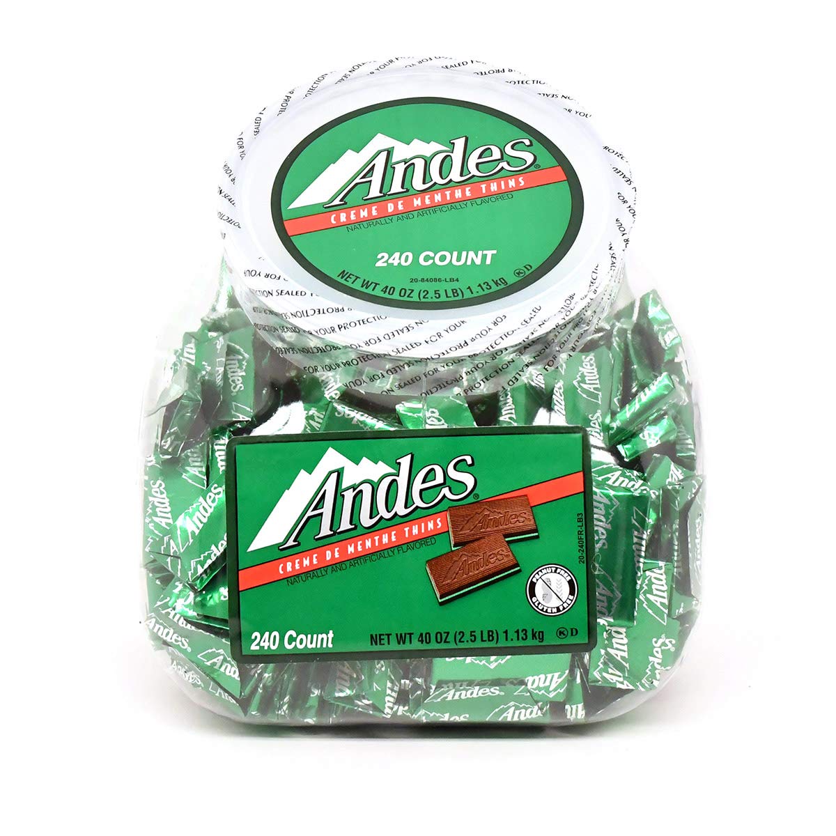 2.5 Pounds Rectangular Chocolate Sandwich Mint Candies T12022