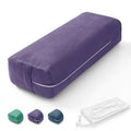 Rectangular Yoga Bolster Pillow with Washable Suede Cover, 27"X10"X5.5" W11893