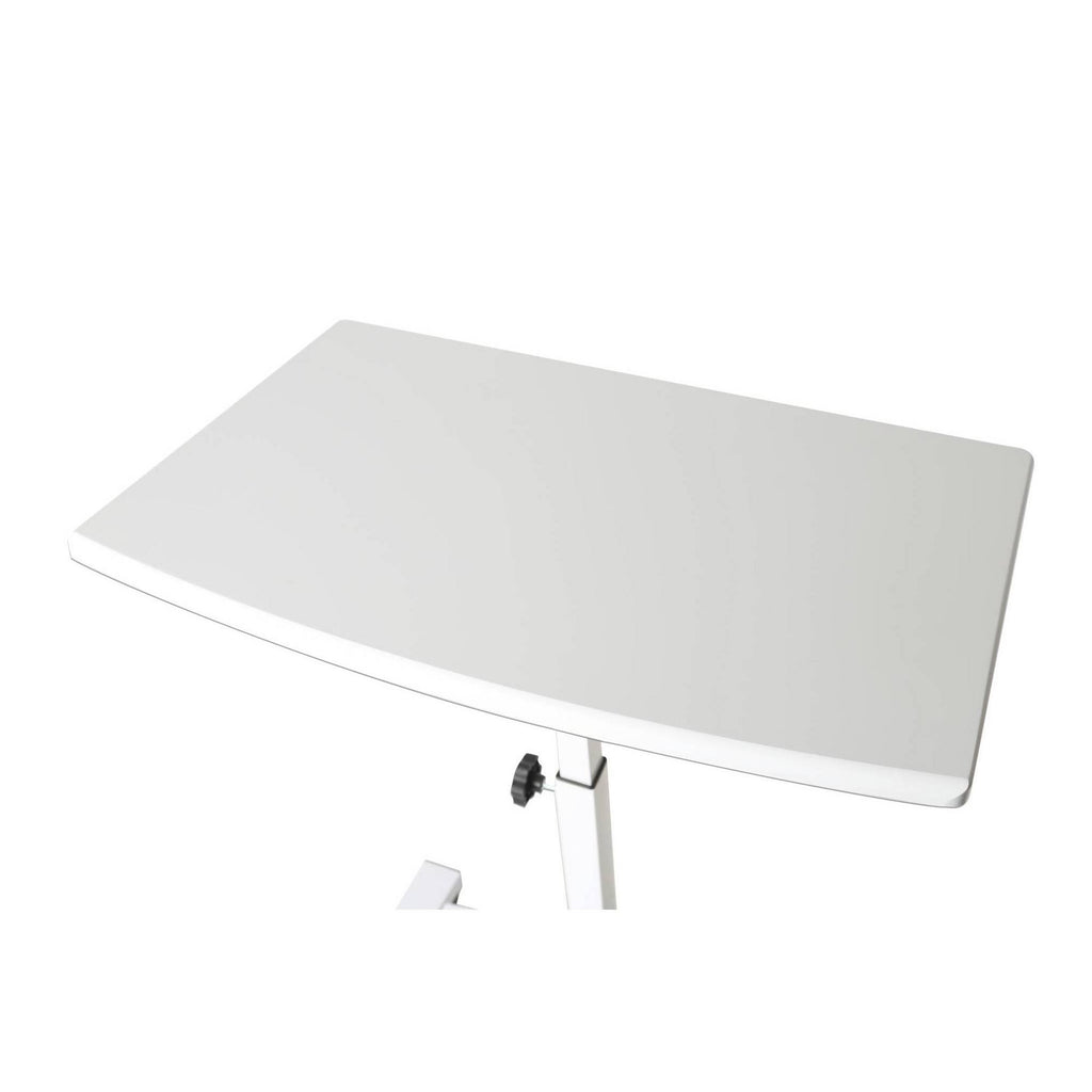 Mobile Height-Adjustable Laptop Desk Cart, White D17502