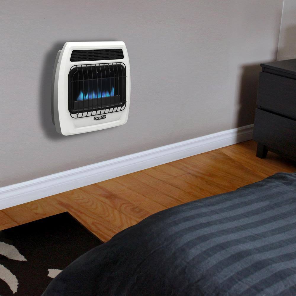 10,000 BTU Blue Flame Natural Gas Thermostatic Wall Heater B373