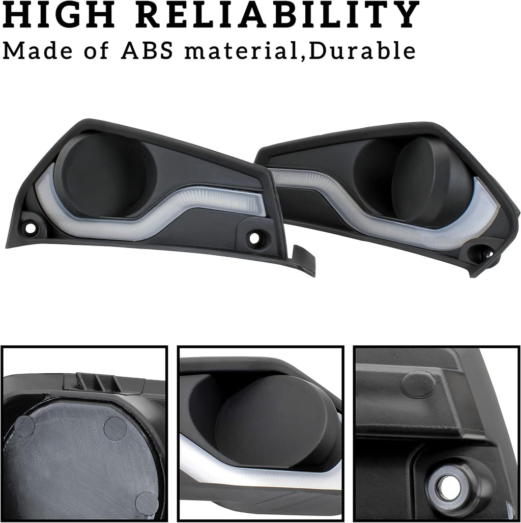 Fog Lights Cover with Daytime Running Light 2PCS V13626
