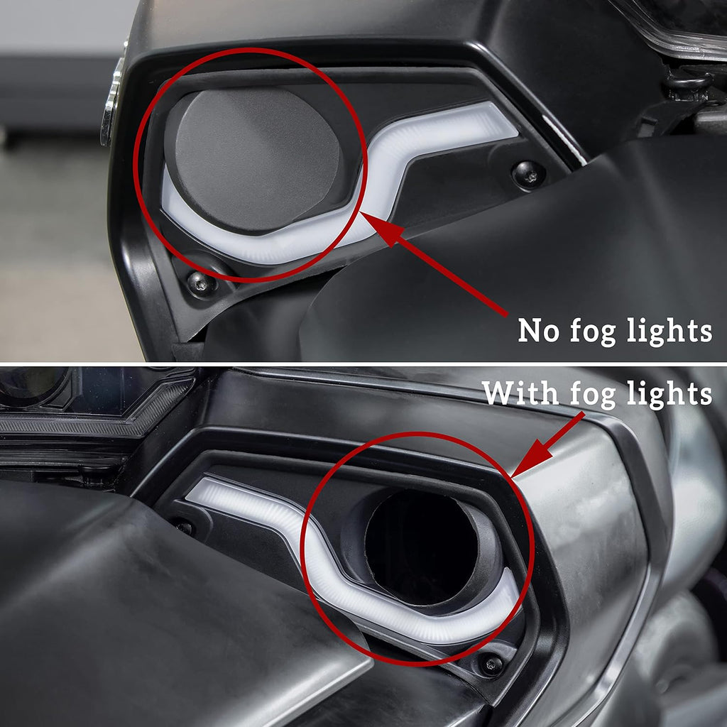 Fog Lights Cover with Daytime Running Light 2PCS V13626