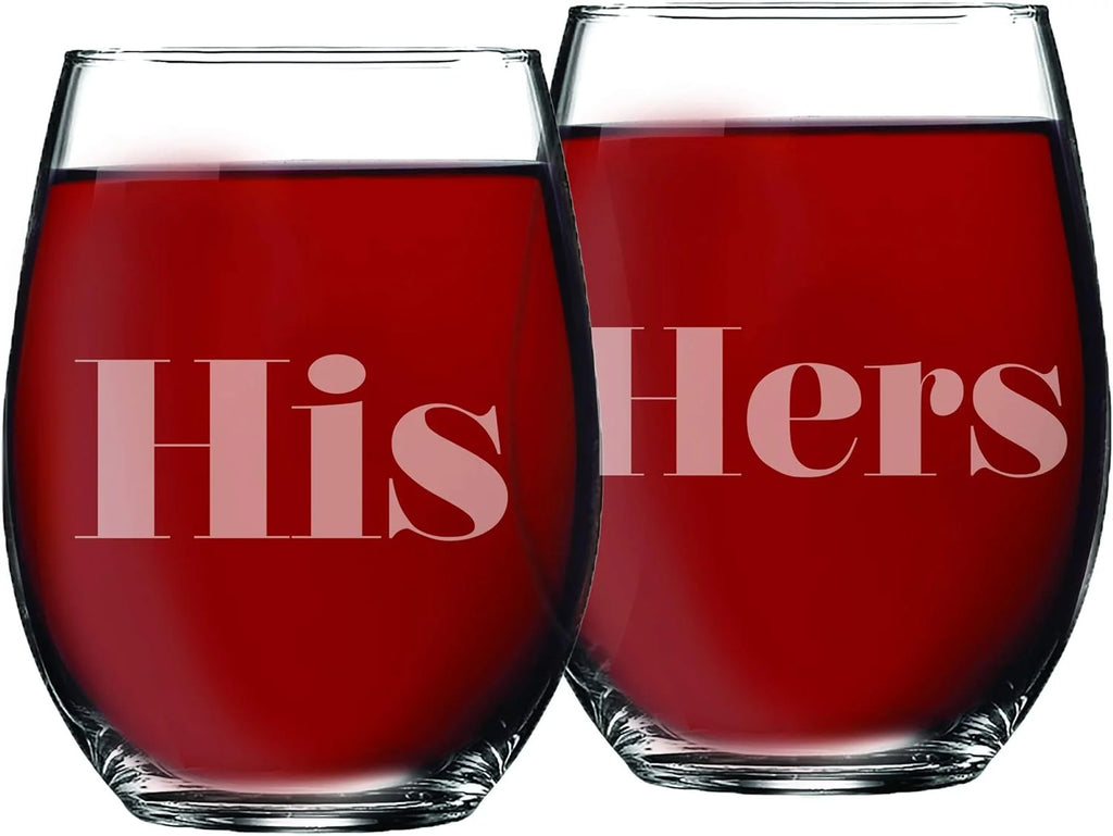 Stemless Wine Glasses Set Of 2 P428