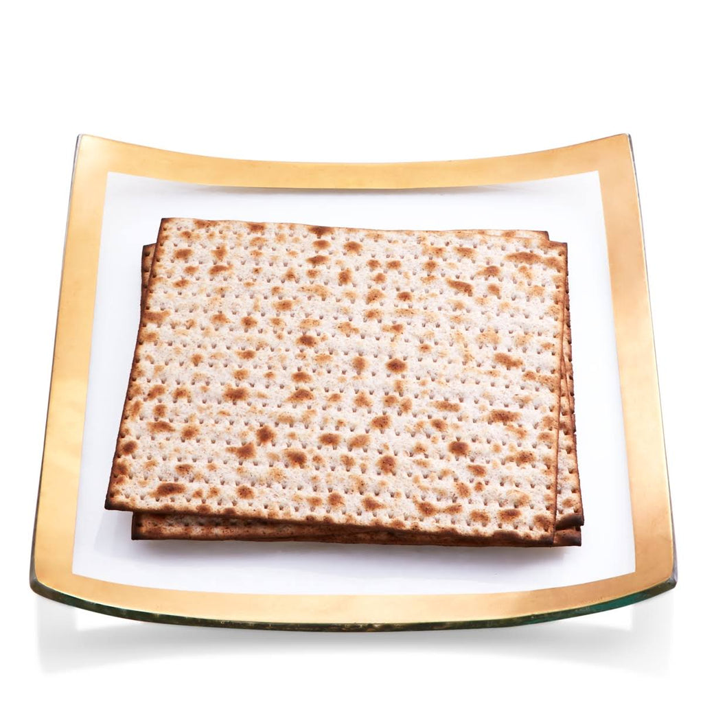 Platinum Square Matza Plate K7362