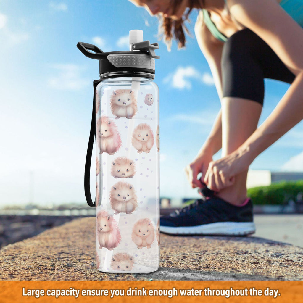 32oz Tritan Clear Water Bottle with Straw K857