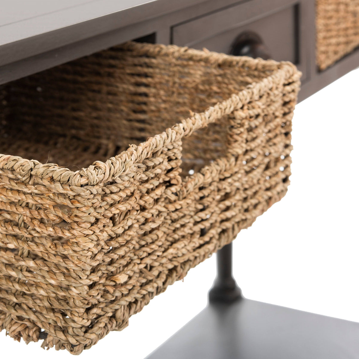 Wicker Console Table with Storage U54950