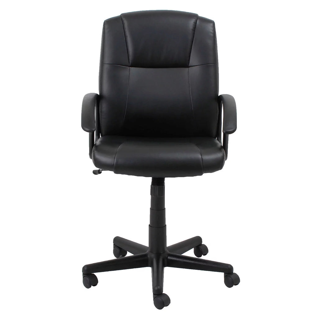 Black Bonded Leather Mid Back Executive Chair H29551