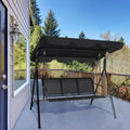 Black Metal Standing Patio Swing S24803