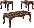 3-Piece Coffee Table Set in Dark Oak and Brown E922460