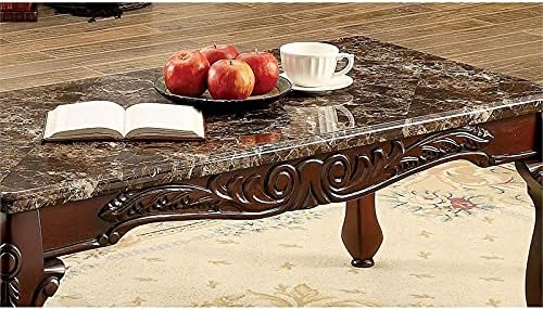 3-Piece Coffee Table Set in Dark Oak and Brown E922460
