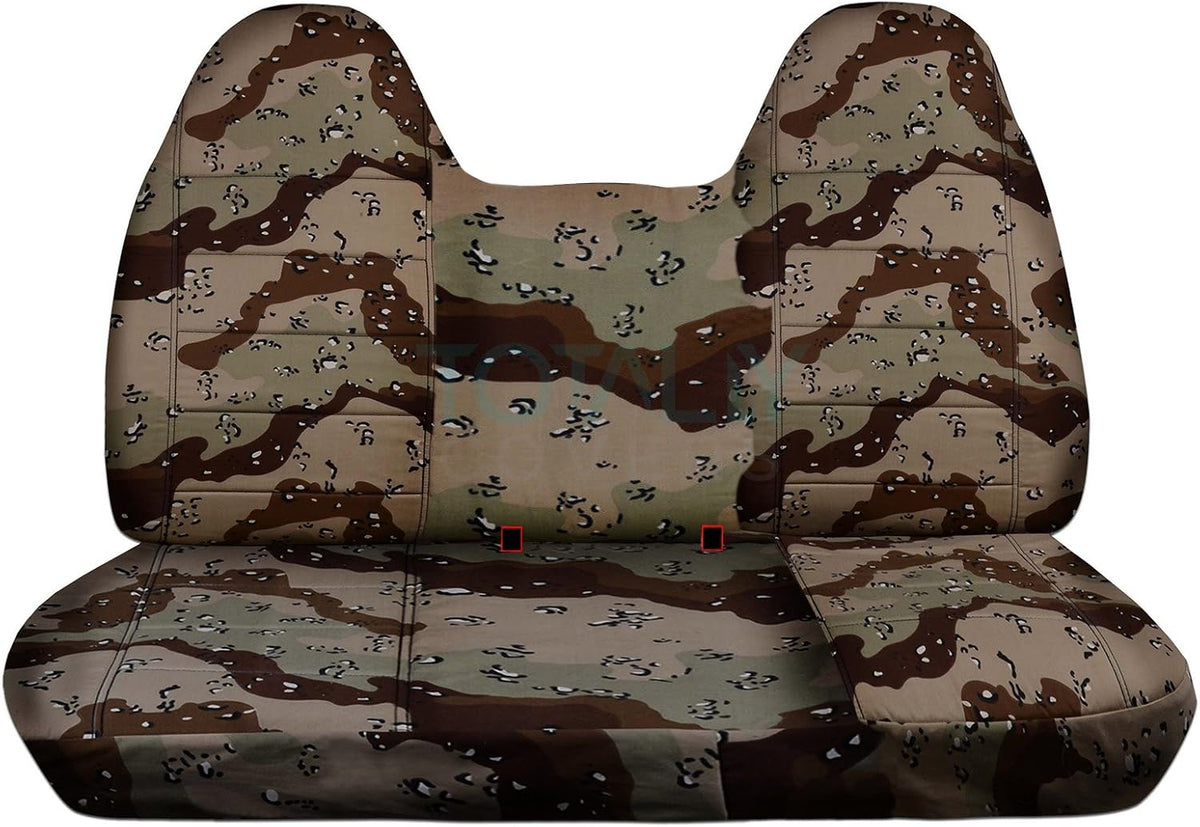 Gray Camouflage Front Solid Bench Truck Seat Covers Z5660