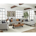 Light Gray 3-piece Fabric Living Room Set V194747