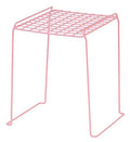 12-Inch Stackable Wire Locker Shelf 4-Pack Pink R4165