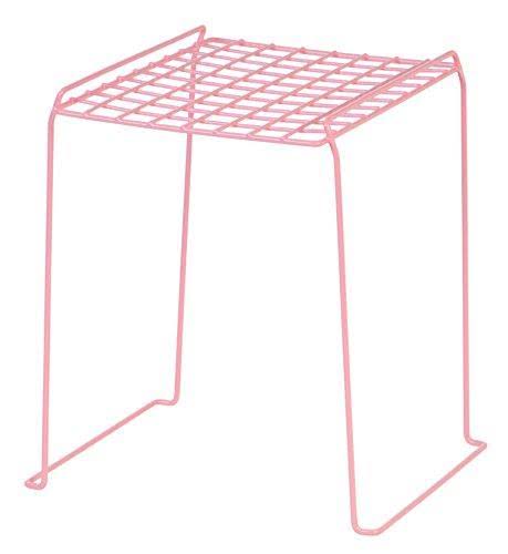12-Inch Stackable Wire Locker Shelf 4-Pack Pink R4165