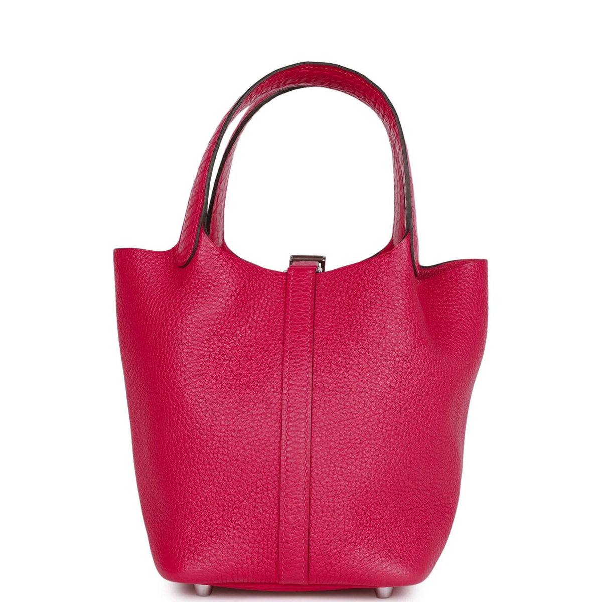 Framboise Clemence and Matte Alligator Touch 18 Picotin Lock N4079