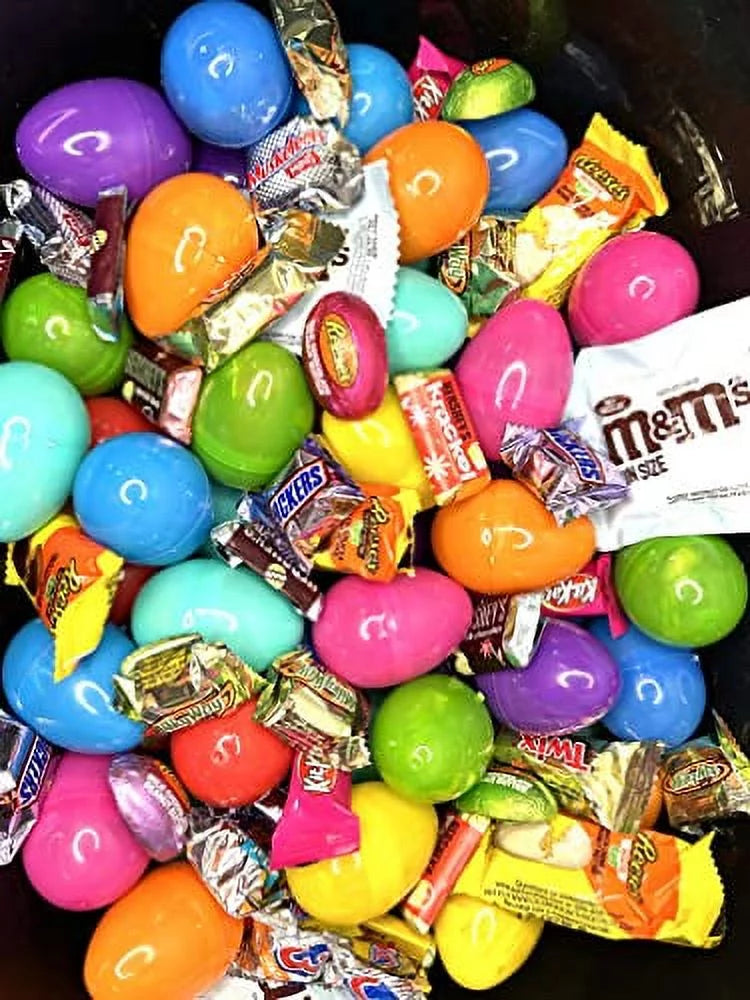 Pre Filled Chocolate Candy Plastic Easter Eggs (200) W46335