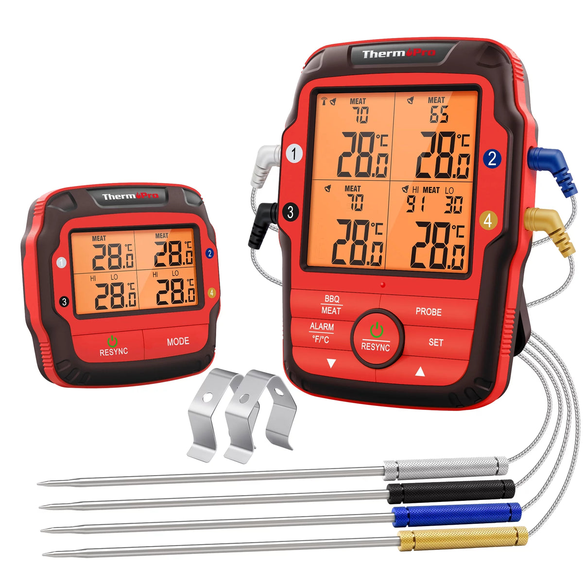 500FT Wireless Meat Thermometer with 4 Probes R428138