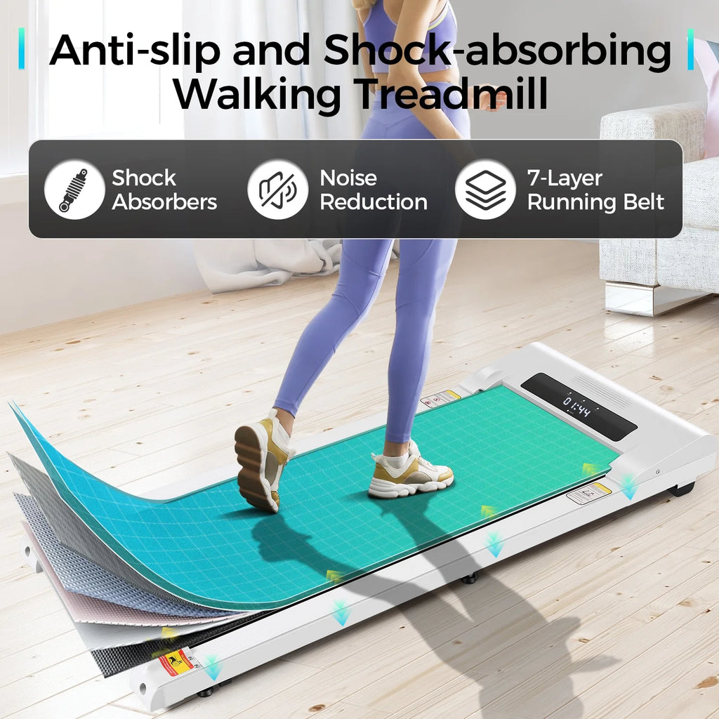 2.5HP Slim Compact Under Desk Treadmill with LED Display R8052