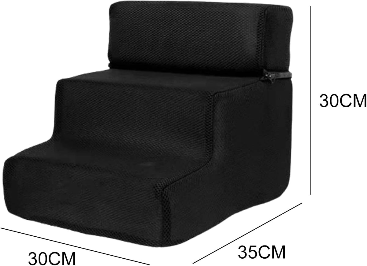 Blue Detachable Anti-Slip Faux Leather Dog Ramp Stairs Cover Q5328