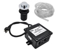 Satin Brass Raised Waste Disposer Air Switch with Freedom Mount U136