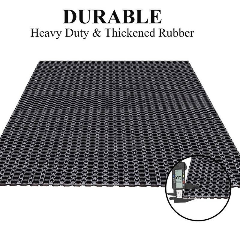 Octagonal 100% Rubber Hollow Mat Z8706