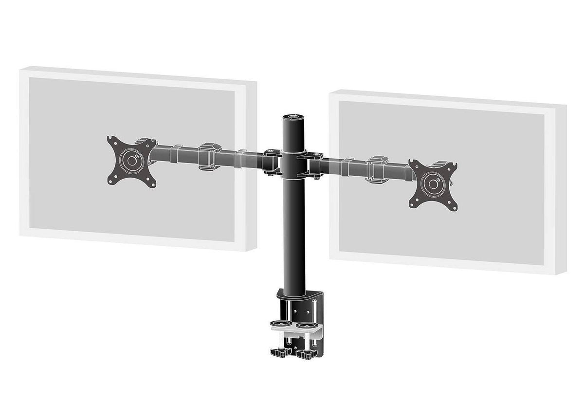 Dual Screen Desk Mounting Arm - Black P836076