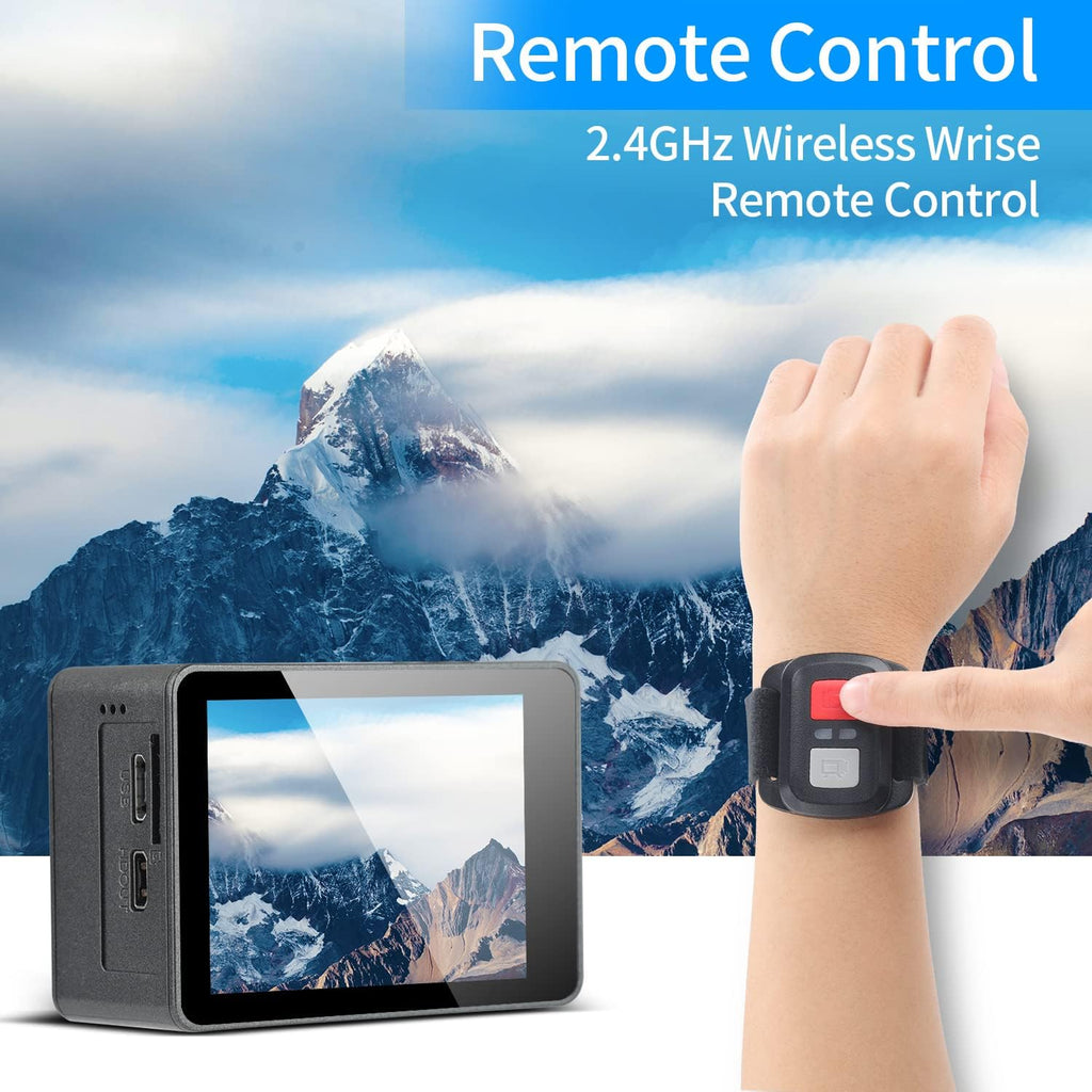 4K 60FPS Sports Camera with EIS Anti-Shake and 8X Zoom K3568