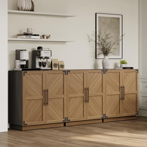 Sideboard Buffet Cabinet with Doors and Adjustable Shelves C75264